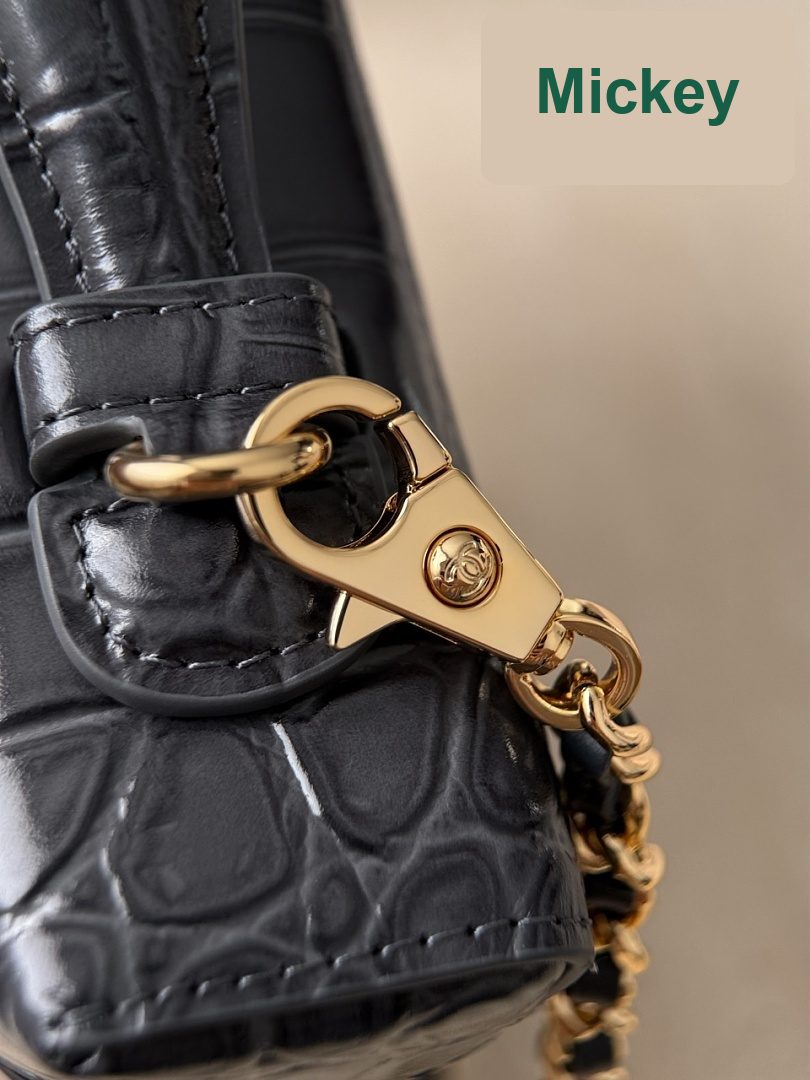 【S】$342=2290CNY｜Chanel (26a lp Box crocodile large dark gray ) God Factory｜Item ID-97780